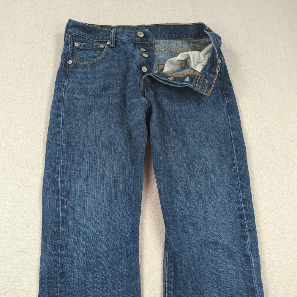 Levis 501 Jeans Mens 30x30 Blue Button‎ Fly Casual Classic American Western